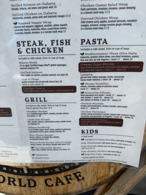 Menu photo 2 Odyssey World Cafe Paso Robles, CA