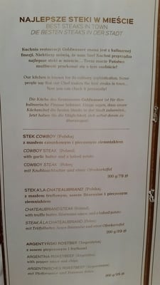 Menu photo 4 Goldwasser Gdańsk, PM Menu photo 4 Goldwasser Gdańsk, PM