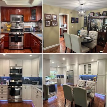 KC Kitchen And Bath - Kitchen and dining area. before and after. - Decks & Railing Near Me - Novato, California