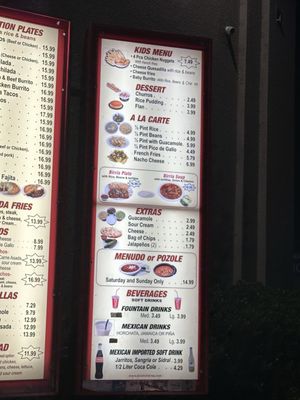 Menu photo 1 El Rancheros Mexican Food Modesto, CA Menu photo 1 El Rancheros Mexican Food Modesto, CA