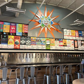 Sun King Brewery - Bar area and beer list. - Breweries Near Me - Indianapolis, Indiana