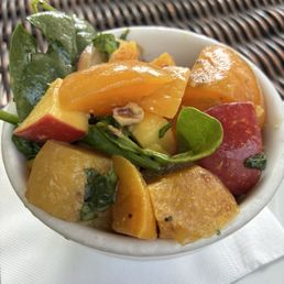 Kale, peach, golden beet salad. Yum! Kale, peach, golden beet salad. Yum!