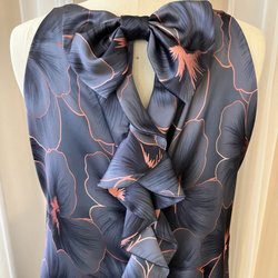 Sophisticated Rose - Back view of custom dress