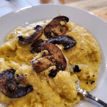 Lilla - Polenta with amazing grilled mushrooms on top - Vegan Near Me - Portland, Oregon Lilla - Polenta with amazing grilled mushrooms on top - Vegan Near Me - Portland, Oregon