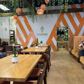 FoodAMed - Restaurant area. It's so cute inside! - Vegan Near Me - Mcallen, Texas FoodAMed - Restaurant area. It's so cute inside! - Vegan Near Me - Mcallen, Texas