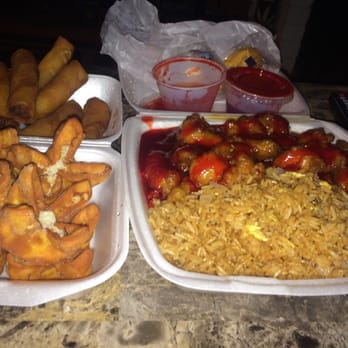 Fortune Cookie - Won tons egg rolls and fried rice plate w/ orange chicken $20 - Chinese Near Me - Fremont, California