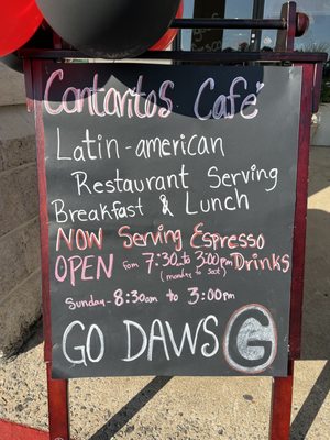 Menu photo 1 Cantaritos Café Athens, GA