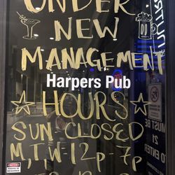 NEW HOURS AND NEW MANAGEMENT