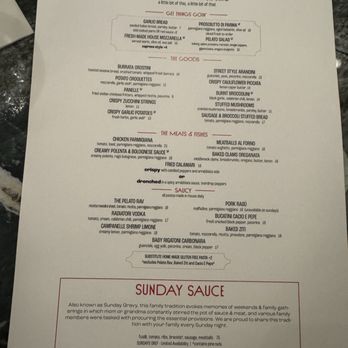 Pelato - Menu - Italian Near Me - Franklin, Tennessee