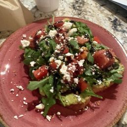 Garden avocado toast