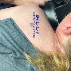 Liquid Art Tattoo - Before tattooing.