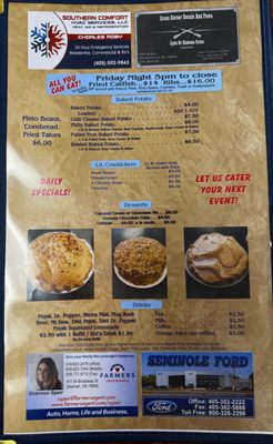 Menu photo 2 Cowkickers Wetumka, OK