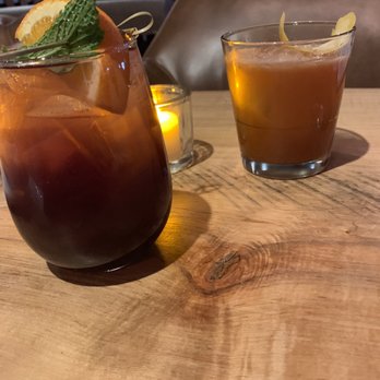 Fork & Fire - Sangria and a mixed drink (can't remember the name) - New American Near Me - Farmington, Connecticut