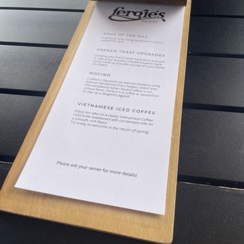 Fergie's Cafe - Specials Menu - Cafes Near Me - Squamish, British Columbia Fergie's Cafe - Specials Menu - Cafes Near Me - Squamish, British Columbia