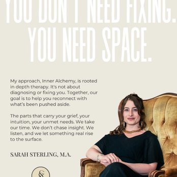 Sarah Sterling Counseling - You Don't Need FIxing. You Need Space - Counseling & Mental Health Near Me - Portland, Oregon Sarah Sterling Counseling - You Don't Need FIxing. You Need Space - Counseling & Mental Health Near Me - Portland, Oregon
