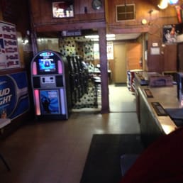 A look into the back of the bar.