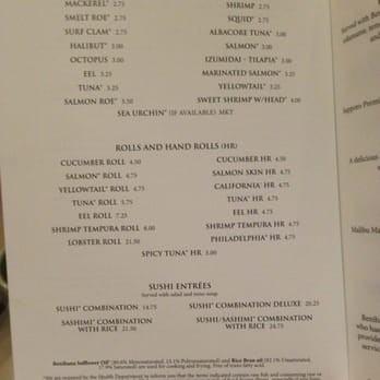 Benihana - Lounge menu part 3 - Teppanyaki Near Me - Arcadia, California