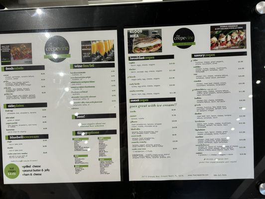 Menu photo 8 The Crepevine Ormond Beach, FL