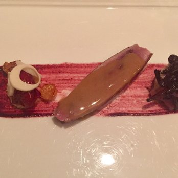 Chez TJ - Duck three ways - mousse, breast, and confit. - French Near Me - Mountain View, California Chez TJ - Duck three ways - mousse, breast, and confit. - French Near Me - Mountain View, California