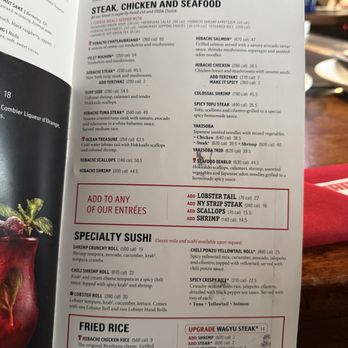 Benihana - Menu - Sushi Bars Near Me - Concord, California