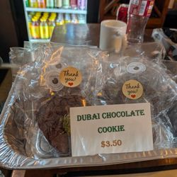 Cookies for sale on the counter