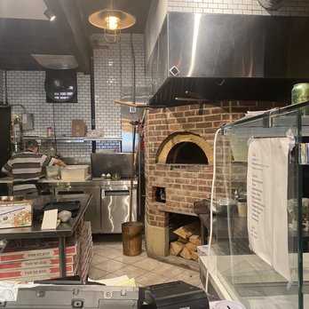 Focaccia Pizza - a brick oven in a restaurant - Pizza Near Me - Brooklyn, New York