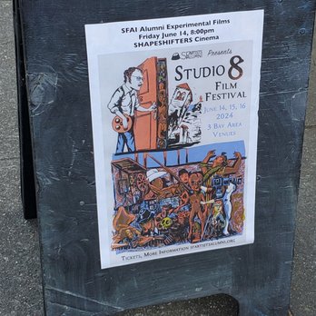 Shapeshifters Cinema - Studio 8 Film Fest event sign - Cinema Near Me - Oakland, California Shapeshifters Cinema - Studio 8 Film Fest event sign - Cinema Near Me - Oakland, California