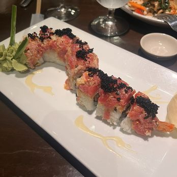 Laughing Monk Cafe - Fire Dragon Roll - Sushi Bars Near Me - Boston, Massachusetts