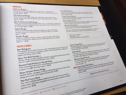 Menu photo 4 Milestones Calgary, AB