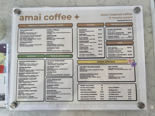 Menu photo 3 Amai Coffee Santa Monica, CA Menu photo 3 Amai Coffee Santa Monica, CA