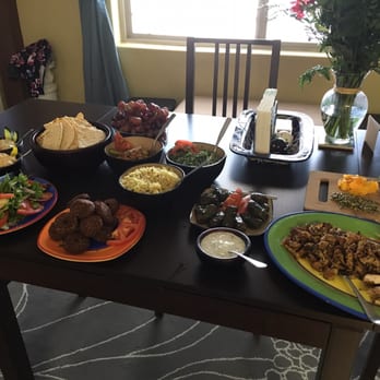 Zayna Mediterranean - A couple of falafel platters and grilled sampler platters make for a nice, veggie and carnie friendly dinner party! - Mediterranean Near Me - Tucson, Arizona
