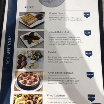 Angora Mediterranean Grill - Interesting appetizer options - Mediterranean Near Me - Tampa, Florida