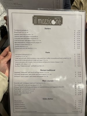 Menu photo 1 Il Mozzicone Rome, RM