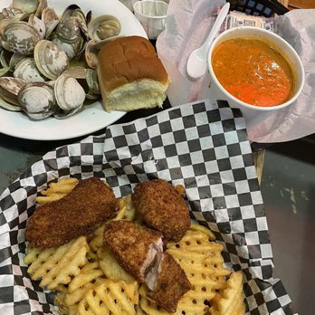 Fisherman's Market - Tuna fish and chips  Fishermans Seafood Stew Drunken Clams - Seafood Near Me - Eugene, Oregon