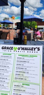 Menu photo 1 Grace O'Malley's Matthews, NC