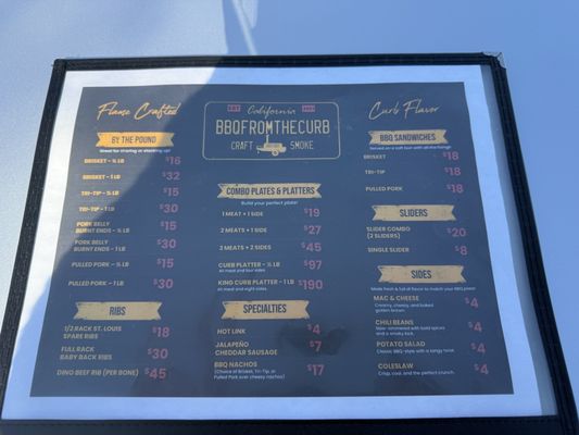 Menu photo 1 BBQ From The Curb Manteca, CA Menu photo 1 BBQ From The Curb Manteca, CA