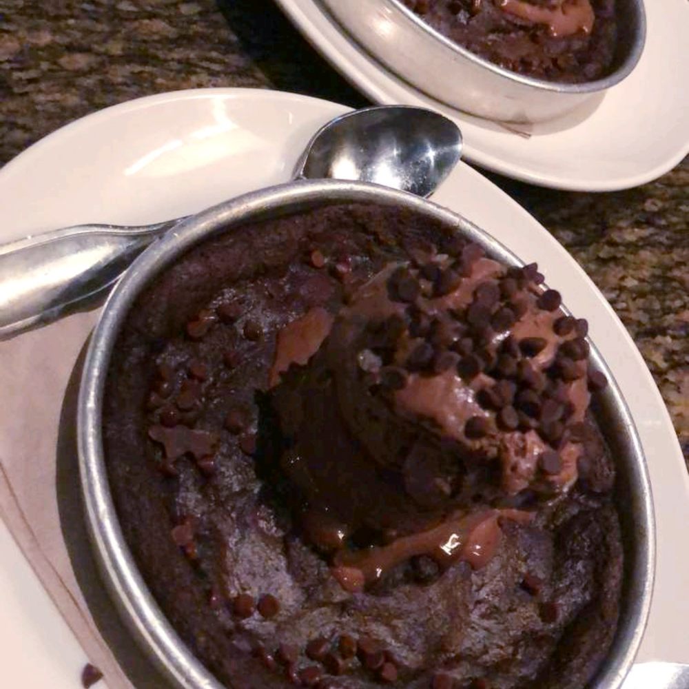 BJ's Restaurant & Brewhouse - Double chocolate Pazookie. It was room temperature. Ice cream couldn't melt. - New American Near Me - Allen, Texas BJ's Restaurant & Brewhouse - Double chocolate Pazookie. It was room temperature. Ice cream couldn't melt. - New American Near Me - Allen, Texas