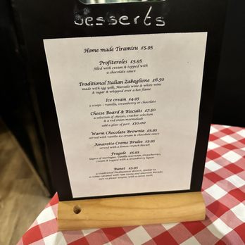 La Lupa - Dessert menu - Italian Near Me - Poole, POL La Lupa - Dessert menu - Italian Near Me - Poole, POL