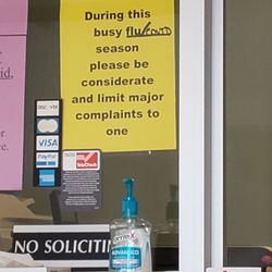 Hoover Urgent Care - What does this even mean? Seems rude to me.