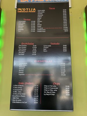 Menu photo 2 Kotija Mexican Food La Mesa, CA