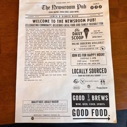 The Newsroom Pub - Front page of the news!