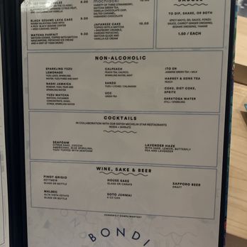 Bondi Sushi - Menu - Sushi Bars Near Me - Miami, Florida