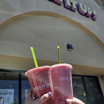 Juice It Up! - Raspberry Craze & Strawberry Wave - Juice Bars & Smoothies Near Me - Moreno Valley, California