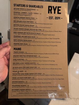 Menu photo 2 Rye Appleton, WI Menu photo 2 Rye Appleton, WI