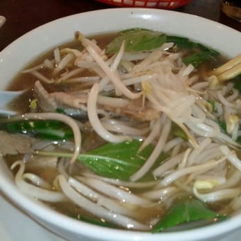 Pho Superbowl - #11 rare beef and well done brisket pho with condiments - Vietnamese Near Me - El Cajon, California