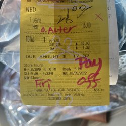 High Point Cleaners - $17 was paid originally, they wanted to charge an extra $10 because the owner made a mistake. Unacceptable!