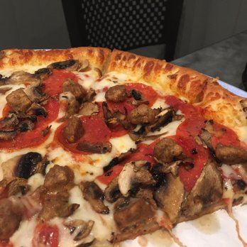 Pizza x Two - Large pepperoni, sausage and mushrooms - Pizza Near Me - Long Beach, California