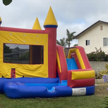 Jolly Jumps - Jumper and waterslide with basketball hoop inside - Party Equipment Rentals Near Me - Camarillo, California