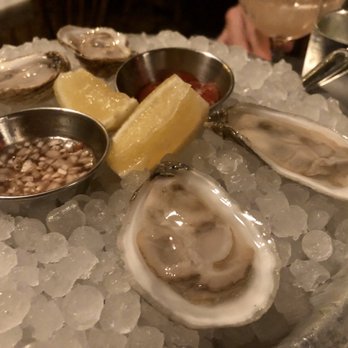NR - Happy Hour oysters $1.50 each- loved their pickled sauce - Ramen Near Me - New York, New York