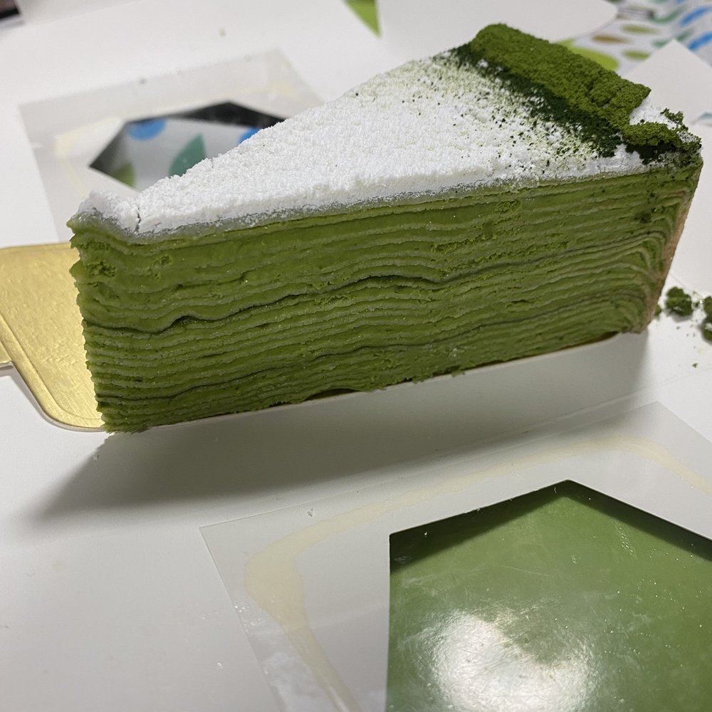 L'otus Cake Boutique - Green tea mille crepe - Patisserie/Cake Shop Near Me - Burnaby, British Columbia L'otus Cake Boutique - Green tea mille crepe - Patisserie/Cake Shop Near Me - Burnaby, British Columbia